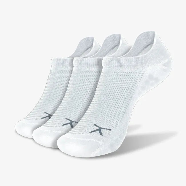 AdaptSoc Pro No Show 3-Pack - White